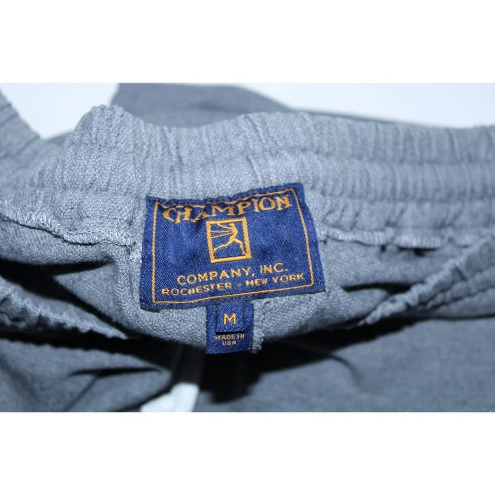 Champion Retro Men's Medium Gray Black Joggers